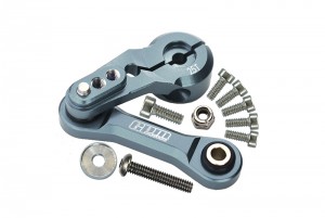 GPM MAK16025 ALUMINUM TIE ROD 25T SERVO HORN ARRMA KRATON 6S / TALION 6S / OUTCAST 6S / INFRACTION 6S - GUN SILVER - MAK16025-GS