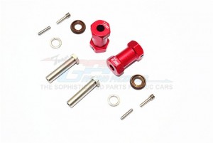 ALUMINIUM WHEEL HEX ADAPTERS 23MM WIDTH (USE FOR 4MM THREAD WHEEL SHAFT & 5MM HOLE WHEEL)  AXIAL RR10 BOMBER - RR010/235-R
