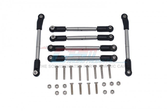 thumbnail image 2 of GPM Adjustable Tie Rods (6Pc) For Losi Mini-T 2.0 – Aluminum & Stainless Steel Upgrade 2 of 4