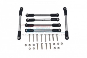 GPM LU4160S-OC STAINLESS STEEL ADJUSTABLE TIE RODS LOSI  1/10 4WD LASERNUT TENACITY ULTRA 4 ROCK TACER LOS03028 - LU4160S-OC-BEBK