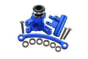 GPM LU4048 ALUMINUM STEERING ASSEMBLY LOSI 1/10 4WD LASERNUT TENACITY ULTRA 4 ROCK TACER LOS03028 - BLUE - LU4048-B