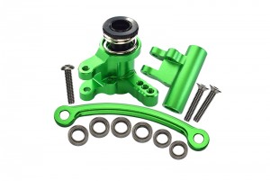 GPM LU4048 ALUMINUM STEERING ASSEMBLY LOSI 1/10 4WD LASERNUT TENACITY ULTRA 4 ROCK TACER LOS03028 - GREEN - LU4048-G