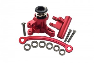GPM LU4048 ALUMINUM STEERING ASSEMBLY LOSI 1/10 4WD LASERNUT TENACITY ULTRA 4 ROCK TACER LOS03028 - RED - LU4048-R