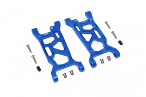GPM LU4055 ALUMINUM FRONT LOWER ARMS  LOSI 1/10 4WD LASERNUT TENACITY ULTRA 4 ROCK TACER LOS03028 - BLUE - LU4055-B