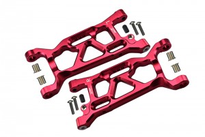 GPM LU4055 ALUMINUM FRONT LOWER ARMS  LOSI 1/10 4WD LASERNUT TENACITY ULTRA 4 ROCK TACER LOS03028 - RED - LU4055-R