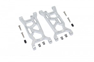 GPM LU4055 ALUMINUM FRONT LOWER ARMS  LOSI 1/10 4WD LASERNUT TENACITY ULTRA 4 ROCK TACER LOS03028 - SILVER - LU4055-S