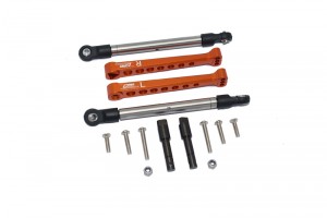 GPM LU4312RS ALUMINUM REAR SWAY BAR & STAINLESS STEEL LINKAGE LOSI 1/10 4WD LASERNUT TENACITY ULTRA 4 ROCK TACER LOS03028 - ORANGE - LU4312RS-OR