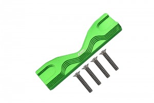 GPM LMT015F/R ALUMINUM FRONT / REAR FRAME BRACE LOS244007 LOSI 1/8 LMT 4WD SOLID AXLE MONSTER TRUCK LOS04022 - GREEN - LMT015F/R-G