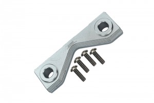 GPM LMT201F/RB ALUMINUM FRONT / REAR FRAME MOUNT LOS241032 LOSI 1/8 LMT 4WD SOLID AXLE MONSTER TRUCK LOS04022 - SILVER - LMT201F/RB-S