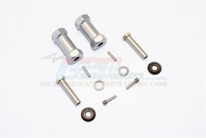 ALUMINIUM WHEEL HEX ADAPTERS 27MM WIDTH (USE FOR 4MM THREAD WHEEL SHAFT & 5MM HOLE WHEEL) AXIAL RR10 BOMBER - RR010/275-GS