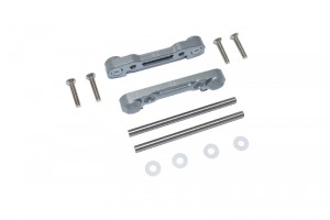 GPM LU4008 ALUMINUM FRONT LOWER SUSPENSION MOUNT  LOSI 1/10 4WD LASERNUT TENACITY ULTRA 4 ROCK TACER LOS03028 - GUN SILVER - LU4008-GS