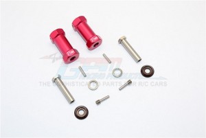 ALUMINIUM WHEEL HEX ADAPTERS 27MM WIDTH (USE FOR 4MM THREAD WHEEL SHAFT & 5MM HOLE WHEEL) AXIAL RR10 BOMBER - RR010/275-R