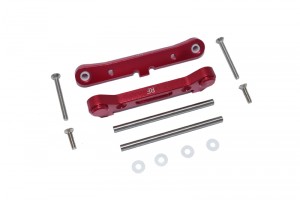GPM LU4009 ALUMINUM REAR LOWER SUSPENSION MOUNT  LOSI 1/10 4WD LASERNUT TENACITY ULTRA 4 ROCK TACER LOS03028 - RED - LU4009-R