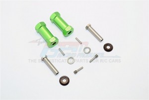 ALUMINIUM WHEEL HEX ADAPTERS 29MM WIDTH (USE FOR 4MM THREAD WHEEL SHAFT & 5MM HOLE WHEEL)  AXIAL RR10 BOMBER - RR010/295-G