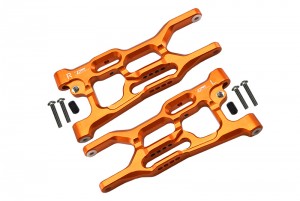 GPM LU4056 ALUMINUM REAR LOWER ARMS LOSI 1/10 4WD LASERNUT TENACITY ULTRA 4 ROCK TACER LOS03028 - ORANGE - LU4056-OR