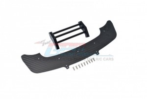 GPM FMAI330F CARBON FIBER FRONT CHASSIS & BUMPER For Arrma 1/7 4WD INFRACTION 6S BLX ALL-ROAD STREET BASH ARA109001 - FMAI330F-BK