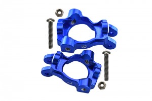 GPM LU4019 ALUMINUM FRONT C-HUBS LOSI  1/10 4WD LASERNUT TENACITY ULTRA 4 ROCK TACER-LOS03028 - BLUE - LU4019-B