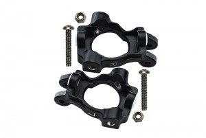 GPM LU4019 ALUMINUM FRONT C-HUBS LOSI  1/10 4WD LASERNUT TENACITY ULTRA 4 ROCK TACER-LOS03028 - BLACK - LU4019-BK