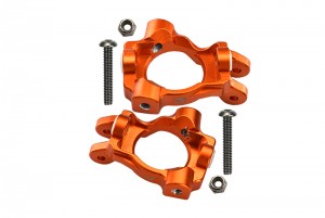 GPM LU4019 ALUMINUM FRONT C-HUBS LOSI  1/10 4WD LASERNUT TENACITY ULTRA 4 ROCK TACER-LOS03028 - ORANGE - LU4019-OR