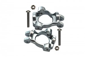 GPM LU4019 ALUMINUM FRONT C-HUBS LOSI  1/10 4WD LASERNUT TENACITY ULTRA 4 ROCK TACER-LOS03028 - SILVER - LU4019-S