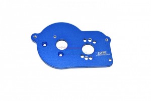 GPM LM018 ALUMINUM MOTOR MOUNT PLATE WITH HEAT SINK FINS TEAM LOSI 1/18 2WD MINI-T 2.0 STADIUM TRUCK LOS01015 - BLUE - LM018-B