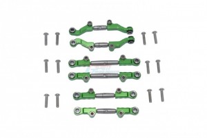 GPM LM160S ALUMINIUM STAINLESS STEEL ADJUSTABLE TIE RODS TEAM LOSI  1/18 2WD MINI-T 2.0 STADIUM TRUCK-LOS01015 - GREEN - LM160S-G