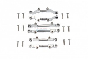 GPM LM160S ALUMINIUM STAINLESS STEEL ADJUSTABLE TIE RODS TEAM LOSI  1/18 2WD MINI-T 2.0 STADIUM TRUCK-LOS01015 - LM160S-S