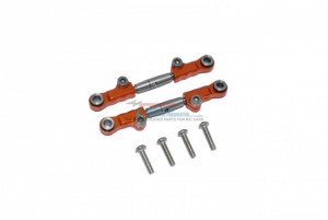 GPM LM054S STAINLESS STEEL FRONT UPPER ARM TIE ROD TEAM LOSI  1/18 2WD MINI-T 2.0 STADIUM TRUCK LOS01015 - ORANGE - LM054S-OR