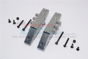 ALUMINIUM FRONT GEAR BOX MOUNT - AXIAL RR10 BOMBER - Gun silver - RR012A-GS