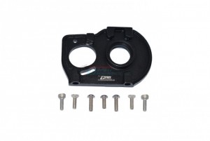 GPM LU4018 ALUMINUM MOTOR MOUNT PLATE WITH HEAT SINK FINS LOSI 1/10 4WD LASERNUT TENACITY ULTRA 4 ROCK TACER LOS03028 - BLACK - LU4018-BK