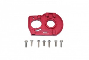 GPM LU4018 ALUMINUM MOTOR MOUNT PLATE WITH HEAT SINK FINS LOSI 1/10 4WD LASERNUT TENACITY ULTRA 4 ROCK TACER LOS03028 - RED - LU4018-R