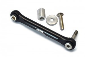 GPM LU4024A ALUMINUM SERVO TIE ROD  LOSI 1/10 4WD LASERNUT TENACITY ULTRA 4 ROCK TACER LOS03028 - BLACK - LU4024A-BK