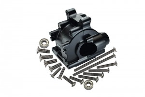 GPM LU4013 ALUMINUM REAR GEAR BOX LOSI RC 1/10 4WD LASERNUT TENACITY ULTRA 4 ROCK TACER LOS03028 - BLACK - LU4013-BK