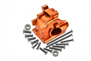 GPM LU4013 ALUMINUM REAR GEAR BOX LOSI RC 1/10 4WD LASERNUT TENACITY ULTRA 4 ROCK TACER LOS03028 - ORANGE - LU4013-OR