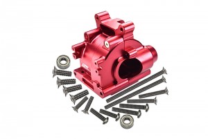 GPM LU4013 ALUMINUM REAR GEAR BOX LOSI RC 1/10 4WD LASERNUT TENACITY ULTRA 4 ROCK TACER LOS03028 - RED - LU4013-R