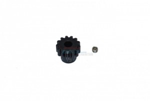 GPM HARDEN STEEL HD 11 / 12 / 13T PINION GEAR LOSI 1/10 4WD LASERNUT TENACITY ULTRA 4 ROCK TACER LOS03028 - 13T - LU4013T-BK