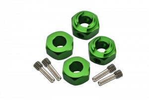 GPM RBX010/6MM ALUMINUM HEX ADAPTERS 6MM THICK AXIAL 1/10 4WD RBX10 RYFT BRUSHLESS ROCK BOUNCER-AXI03005 - GREEN - RBX010/6MM-G
