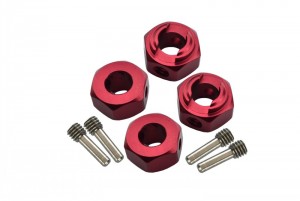 GPM RBX010/6MM ALUMINUM HEX ADAPTERS 6MM THICK AXIAL 1/10 4WD RBX10 RYFT BRUSHLESS ROCK BOUNCER-AXI03005 - RED - RBX010/6MM-R