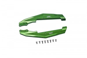 GPM LM014 ALUMINUM CHASSIS NERF BARS  LOSI  1/18 2WD MINI-T 2.0 STADIUM TRUCK LOS01015 - GREEN - LM014-G