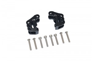 GPM RBX008 ALUMINUM FRONT AXLE MOUNT SET FOR SUSPENSION LINKS AXIAL RC 1/10 4WD RBX10 RYFT BRUSHLESS ROCK BOUNCER AXI03005 - BLACK - RBX008-BK