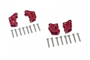 GPM RBX089 ALUMINUM FRONT & REAR AXLE MOUNT SET FOR SUSPENSION LINKS AXIAL RC 1/10 4WD RBX10 RYFT BRUSHLESS ROCK BOUNCER AXI03005 - RED - RBX089-R