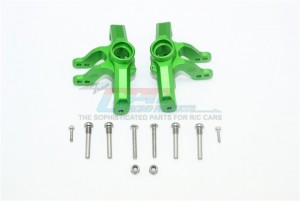 GPM BR021 ALUMINUM FRONT KNUCKLE ARMS LOSI 1/10 ELECTRIC 4WD BAJA REY DESERT TRUCK LOS03008 - GREEN - BR021-G