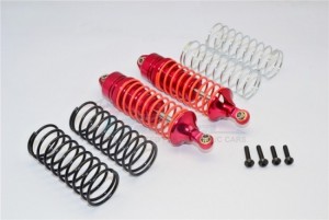 GPM SLA087F ALLOY FRONT ADJUSTABLE SPRING DAMPER TRAXXAS SLASH 4X4 / NOS DEEGAN / BANDIT XL-5 / STAMPEDE 4X4 - RED - SLA087F-R-OR