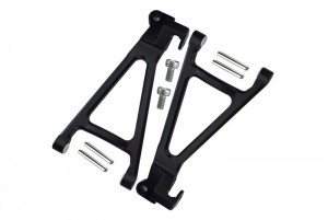 GPM ERV056 ALUMINIUM REAR LOWER ARM TRAXXAS 1/16 RC  MINI E-REVO MONSTER - BLACK - ERV056-BK