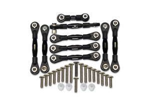 GPM GT160 ALUMINUM TIE RODS TRAXXAS RC 1/10 4WD FORD GT4-TEC 2.0 / 4-TEC 3.0 93054-4 - BLACK - GT160-BK-BEBK