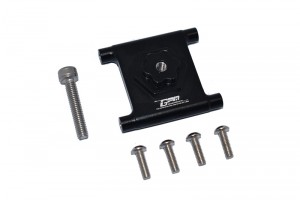 GPM LU4005 ALUMINIUM SPARE TIRE MOUNT LOSI  RC 1/10 4WD LASERNUT TENACITY ULTRA 4 ROCK TACER LOS03028 - BLACK - LU4005-BK