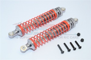 ALUMINIUM FRONT/REAR ADJUSTABLE SPRING DAMPER (105MM) - AXIAL RR10 BOMBER - Gun silver - RR13105F/RP-GS-OR