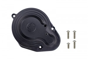 GPM RBX038GC ALUMINUM MAIN GEAR COVER AXIAL 1/10 4WD RBX10 RYFT BRUSHLESS ROCK BOUNCER AXI03005 - BLACK - RBX038GC-BK