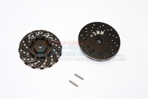 ALUMINIUM FRONT/REAR WHEEL HEX CLAW +3MM WITH BRAKE DISK- AXIAL SCX10 II - SCX2006/DISK-BK