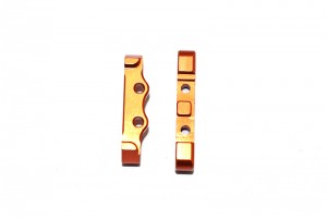 GPM LM009 ALU REAR LOWER SUSPENSION ARM MOUNT LOSI 1/18 2WD MINI-T 2.0 LOS01015 - ORANGE - LM009-OR